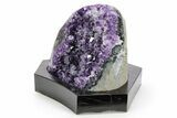 Amethyst Cluster With Wood Base - Uruguay #253142-2